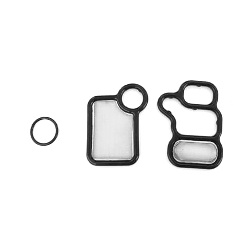 Image of Solenoid Gasket Valve Cover Set Compatible with 2002-2012 Honda Civic Accord CR-V Element Fit, Acura RSX TSX, Olenoid Valve Replacement Parts Replacement for 15845-RAA-A01 15815-RAA-A02 91319-PAA-A01