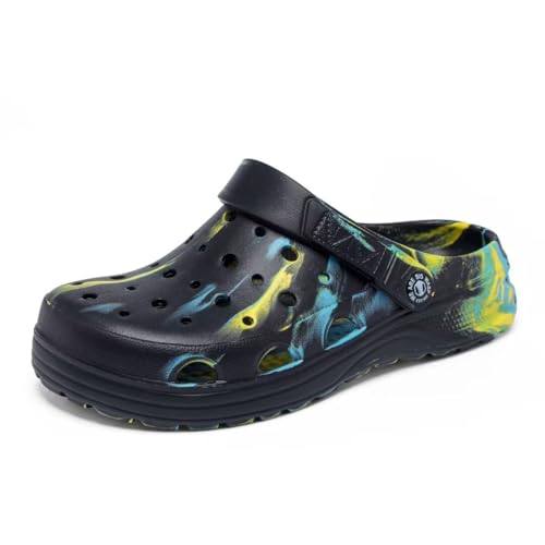 Image of Kids Boys&Girls Black Camouflage Clogs Children's Beach Shoes Classic Marbled Tie Dye Clog Little Kid
