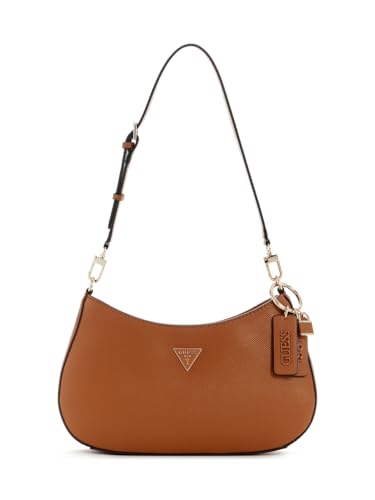 GUESS Noelle II Top Zip Shoulder Bag Light Cognac