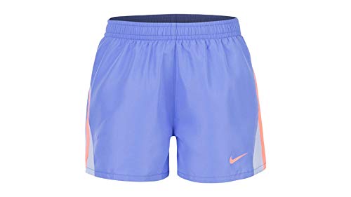 Nike Girls' Dry Tempo Running Shorts (Royal Pulse(36D186-U8H)/Orange, 6X)