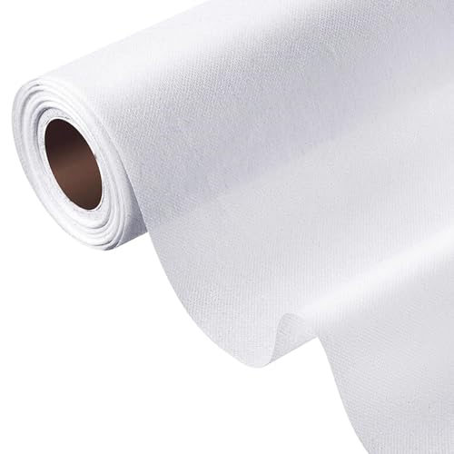 Xugoox - Xugoox Iron-On Fusible Interfacing, 11.81" x20 Yards Medium Weight Non-Woven Fabric Interfacing, Single-Sided Fusible Interlining for Sewing Hand Crafts and DIY Crafts Supplies