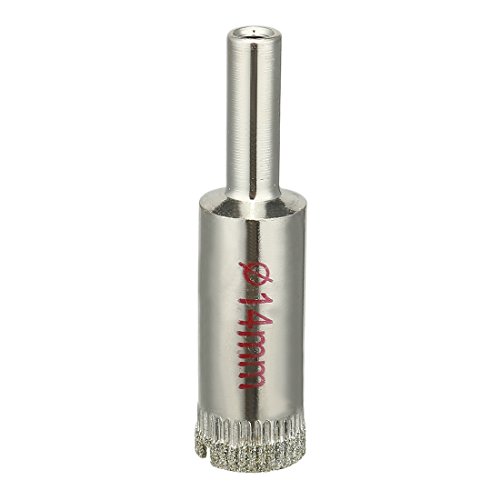 sourcingmap 5Pcs 14mm Diamond Coated Hole Saw Drill Bits for Glass Ceramic Tile Marble Rock Porcelain Bottles Pots Brick - Image 4