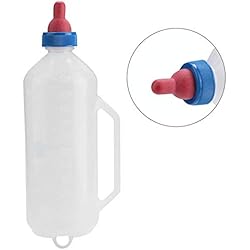 Biberón para Leche de Cordero, Botella de Leche para Cría de Terneros o Corderos Bebedero de Leche de Cabra con Mango Bebedero de Ganado