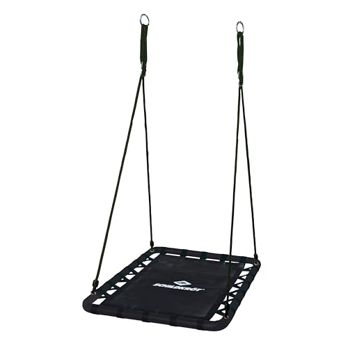 Columpio nido rectangular seguro para niños plataforma de juego exterior 2