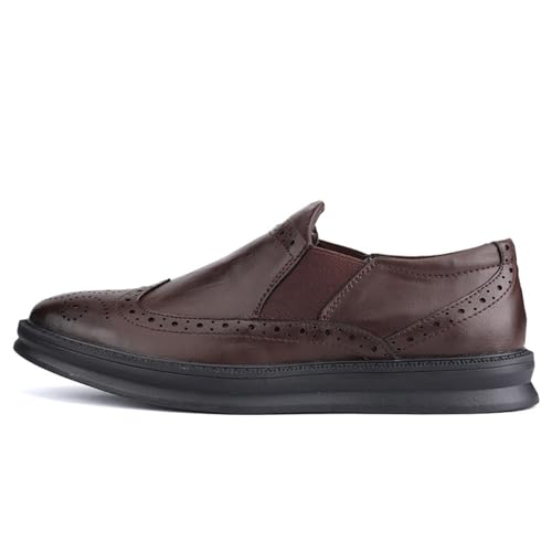 Dress Shoes for Men Men's Brown Leather Dress Shoes Stylish and Comfortable Footwear for Any Occasion