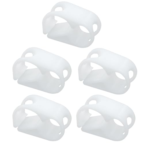 Image of 5 Pcs Plastic Tubing Clamps, Adjustable Hose Shut Off Clamps for 1 /4 inch - 5 /16 inch Tube O.D., Laboratory Pinch Valve Flow Control Water Clip