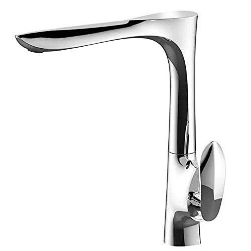 Mélangeur d'évier de cuisine en chrome au design de luxe moderne et élégant