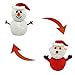 runnerequipment Bambola Reversibile Pupazzo di Neve, Simpatico Pupazzo di Neve in Peluche di Natale, Pupazzo di Neve a Doppia Faccia, Ornamenti da Tavolo Natalizi per Feste in casa, 20x12 cm