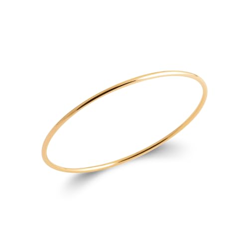 Tata Gisèle © Bijoux Enfants Plaqué Or - Bracelet Jonc 54 mm Fil Rond - Emballage Cadeua Disponible