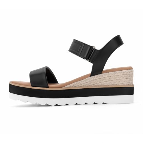 Image of Athlefit Women's Platform Ankle Strap Sandals