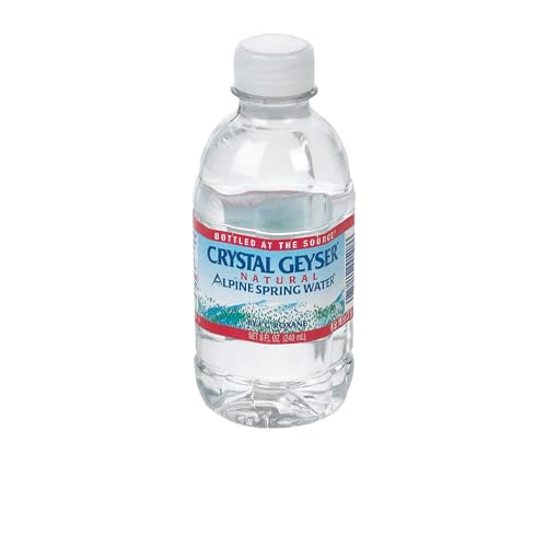 Crystal Geyser Natural Alpine Spring Water, 8oz, 28/ct