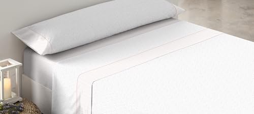 Tolrá Juego DE SÁBANAS Abrazo 100% ALGODÓN 135 cm., Rosa