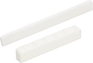 Miwayer 6 String Classical Guitar Bone Bridge Saddle and Nut Made of Real Bone (Classical Bridges 1 pair)