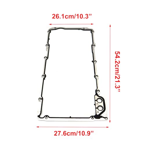 Image of AUTOXBERT Engine LS Oil Pan Gasket Sets for Chevrolet Suburban Chevy GM Sierra Savana Tahoe Yukon Express Hummer Silverado 5.3L 3.6L 4.8L 5.7L 6.0L 6.2L LS1 LS2 LS3 LM7 LQ4 LQ9 12612350, Black