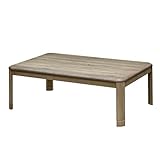 サカベ こたつテーブル 継脚式 120×80 長方形 510W 木製 MYK-120GY (グレージュ)