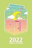 2022 Weekly Planner: Milk Box Karton | Cute Kawaii Aesthetic Planner & Organizer, Calendar Journal | 7 Days Horizontal Layout | To-Do Gratitude Productivity | South Korea Korean Aesthetic
