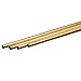 K&S Precision Metals Round Brass Tube 9820 – 2mm OD 0.45mm Wall x 300mm Long – DIY Crafts, Plumbing, HVAC, Modeling, Made in USA, 4 Tubes