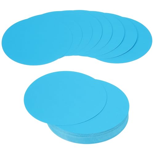 Carton circulaire bleu pour décoration de table de fête et sous-verres artisanaux, 72 pièces