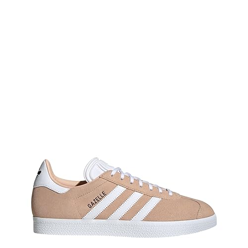 adidas Women's Halblu/Ftwwht/Cblack Gazelle W Halo blushFtwr White/Core Black 7.5 US