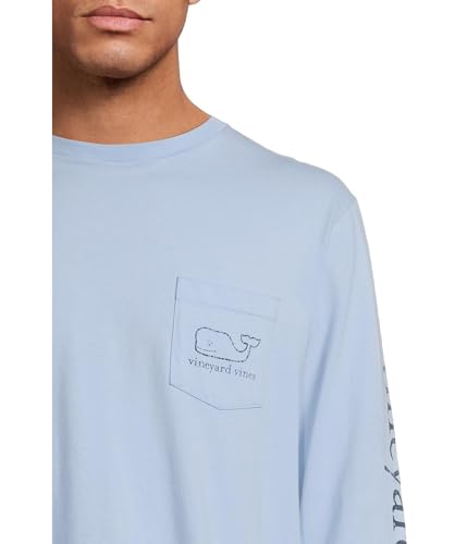 Image of vineyard vines Men's Long Sleeve Vintage Whale Pocket T-Shirt