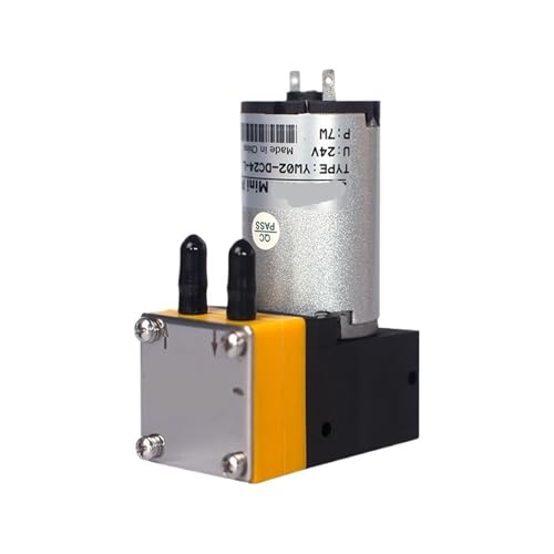 Bomba de microdiafragma de 12 V con motor CC y caudal regulado de 320 ml/min