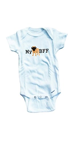 Baby Tee Time Boys' My BFF Mastiff One Piece
