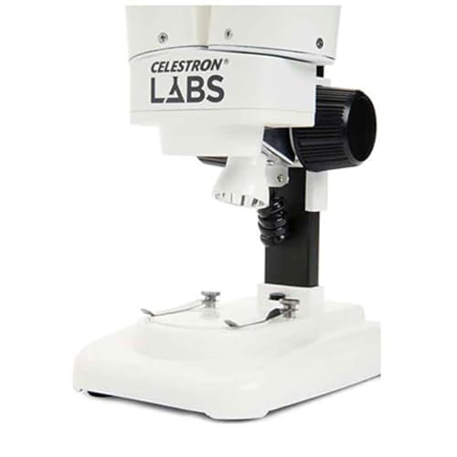 Image of Celestron - Celestron Labs - Binocular Stereo Microscope - 20x Magnification - Upper LED Illumination - Includes 2 Specimens