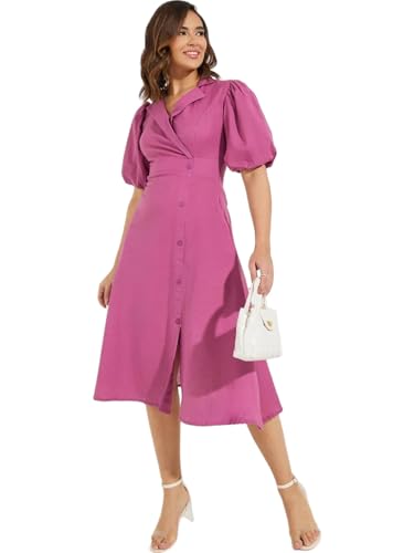 Image of Styli Women's Cotton A-Line Midi Dress