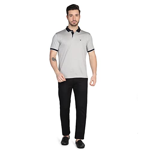 Image of blackberrys Structured Cotton Slim Fit Mens T-Shirt