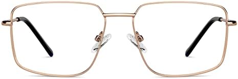 LENSKART BLU | Zero Power Blue Cut Computer Glasses | Anti Glare Lightweight & Blocks Harmful Rays | UV Protection Specs | Men & Women | | LB E14483, M