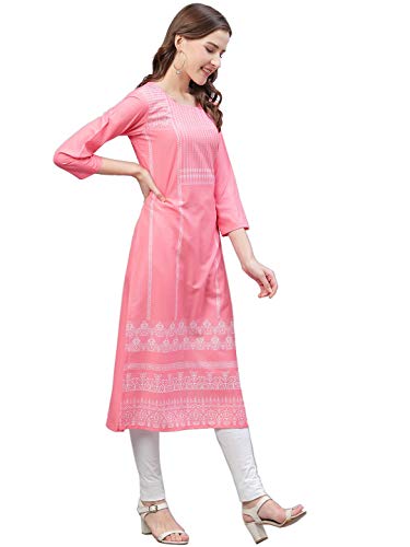 Image of Vaamsi Women's Crepe Regular Kurta