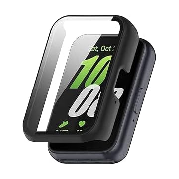 Case Película Galaxy Fit3 Protetora Smartwacht Fit3, Capa Fit 3, Capa Case Galaxy Fit 3 Cor Preto