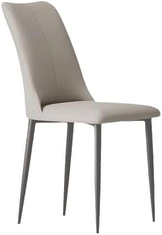 ULTRAWAVE Silla italiana Silla de comedor para el hogar, moderna, simple, ligera, de lujo, estilo crema, taburete de hotel, silla minimalista de