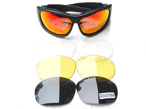 GALAXYLENSE Windproof Cycling Fishing Golfing Sport Camping Sunglasses - Men & Women Glasses -100% UVab Protection With 3 Color Lenses