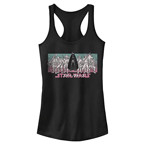 Camiseta Star Wars Visions Racerback para mujer talla XXL negra de corte entallado