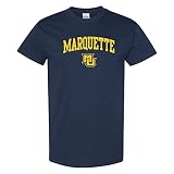 UGP Campus Apparel AS03 - Marquette Golden Eagles Arch Logo T Shirt - Medium - Navy