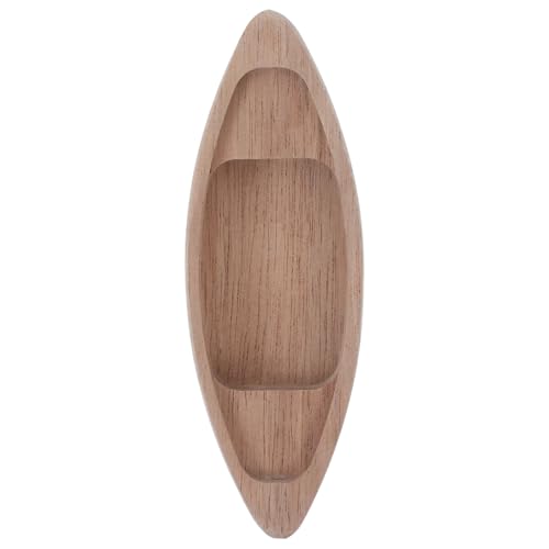 VOSAREA Wooden Boat Model Decor Rustic Unfinished Desktop Ornament for Home Office Chic Nautical Craft for Living Bedroom Unique Texture