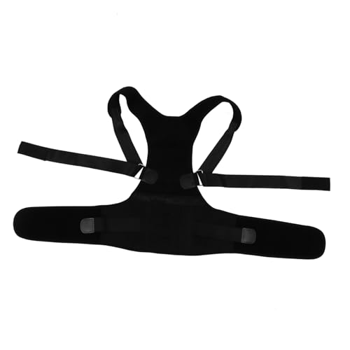 KOMBIUDA Hunchback Belt Support for Posture Shoulder Support Adjustable Waist Belt Posture Brace Hunchback Brace Adjustable Belt Elastic Band Black