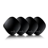 Onvis エアタグ スマートタグ 紛失防止タグ Appleの「探す」 (iOSのみ対応) Find Myタグ 忘れ物防止 airタグ スマートトラッカー 置き忘れ防止 追跡タグ 防水 電池寿命3年 子供/高齢者/ペット見守り/鍵/車両追跡に適用/術基準適合証明（技適）取得済み (ブラック, 4個セット)