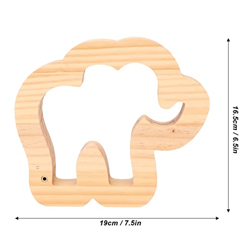 Lámpara de Noche Elefante en Madera Tallada miniatura 5