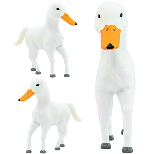 Randimals, "Huck" (caballo/pato) 12,7 cm coleccionable, juguete duro de goma, combinación de animales para niños