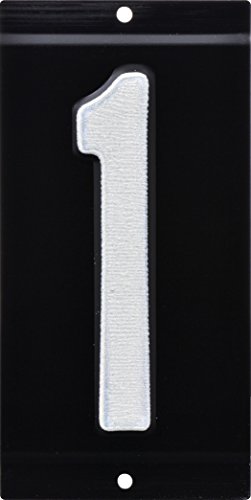 HIllman 841656 3-Inch Nail-On Aluminum Reflective Mailbox Number 1