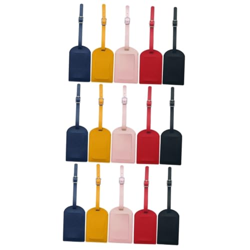 Étiquettes de valise PU colorées amovibles pour l'identification rapide de vos bagages