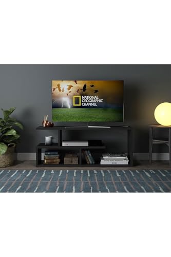 Siyah TV Ünitesi ve Sehpası
