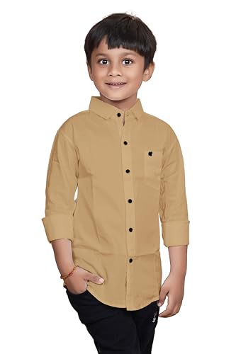 Image of Sky Pearl Boys Spread Collar Casual Full Sleeve Shirt