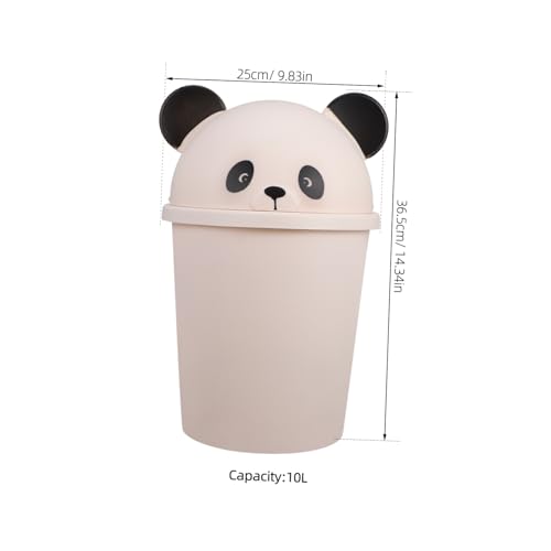 Caneca de basura rectangular Holibanna blanca miniatura 2