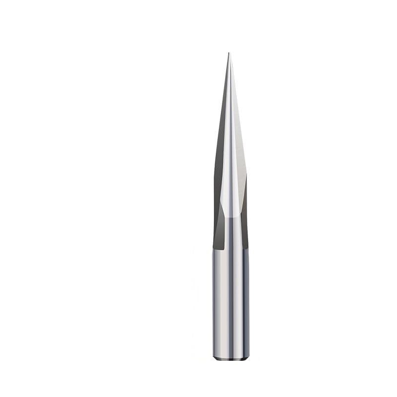 Mèche de sculpture CNC, tige de 6mm, 15/20/25/30 degrés, fraise en forme de V, fraise à 2 cannelures for gravure sur bois, 1 pièce(20Dx0.5mm)