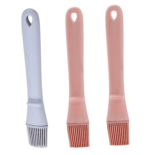 OFFSCH 3pcs Silicone Oil Brush Kitchenware Baking Tool for Bbq Pastry Cooking for Home Gatherings Picnics Outdoor Use Easy to Clean Reusable