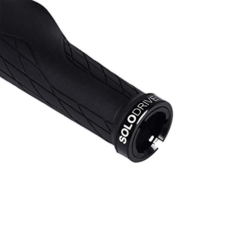 SOLODRIVE Ergonomic Design Mountain Bike Grips, Comfortable Bicycle Handlebar Grips, Single Lock-on and Non-Slip MTB Handle - Image 2