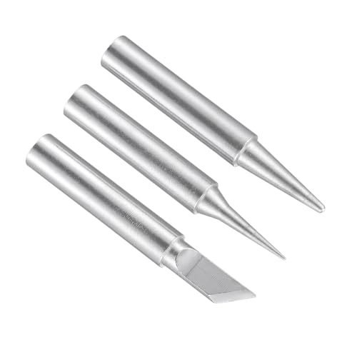 CoCud Soldering Iron Tips, 4x41mm I+B+K Series, Solder Tips Fine Soldering Gun Replacement Solder Welding - (Applications: for Soldering Irons Soldering Station), 3 Pieces